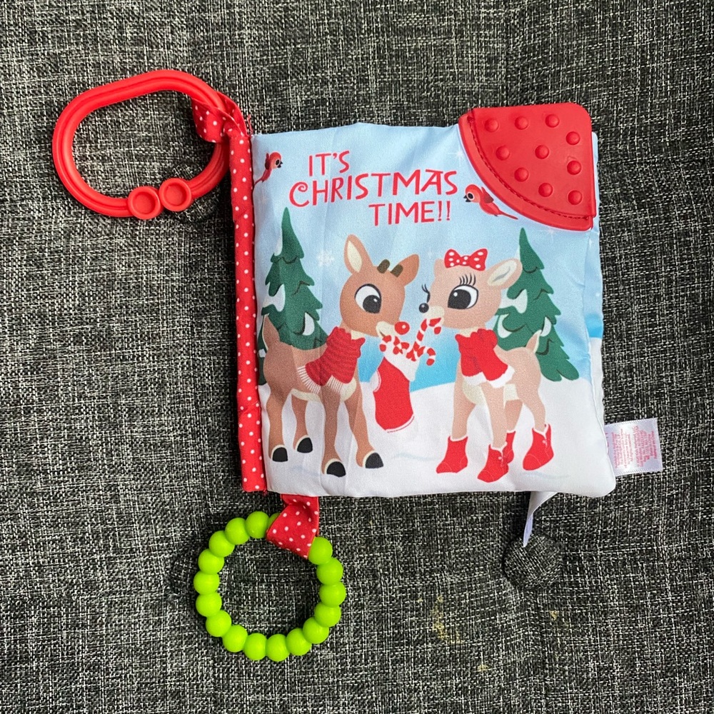 Cloth Christmas Crinkle Baby Book